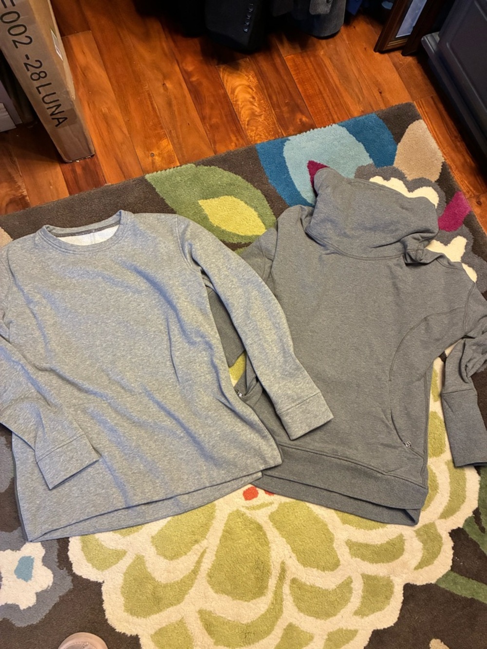 lululemon athletica Gray Crewneck and funnel neck sweaters in great condition